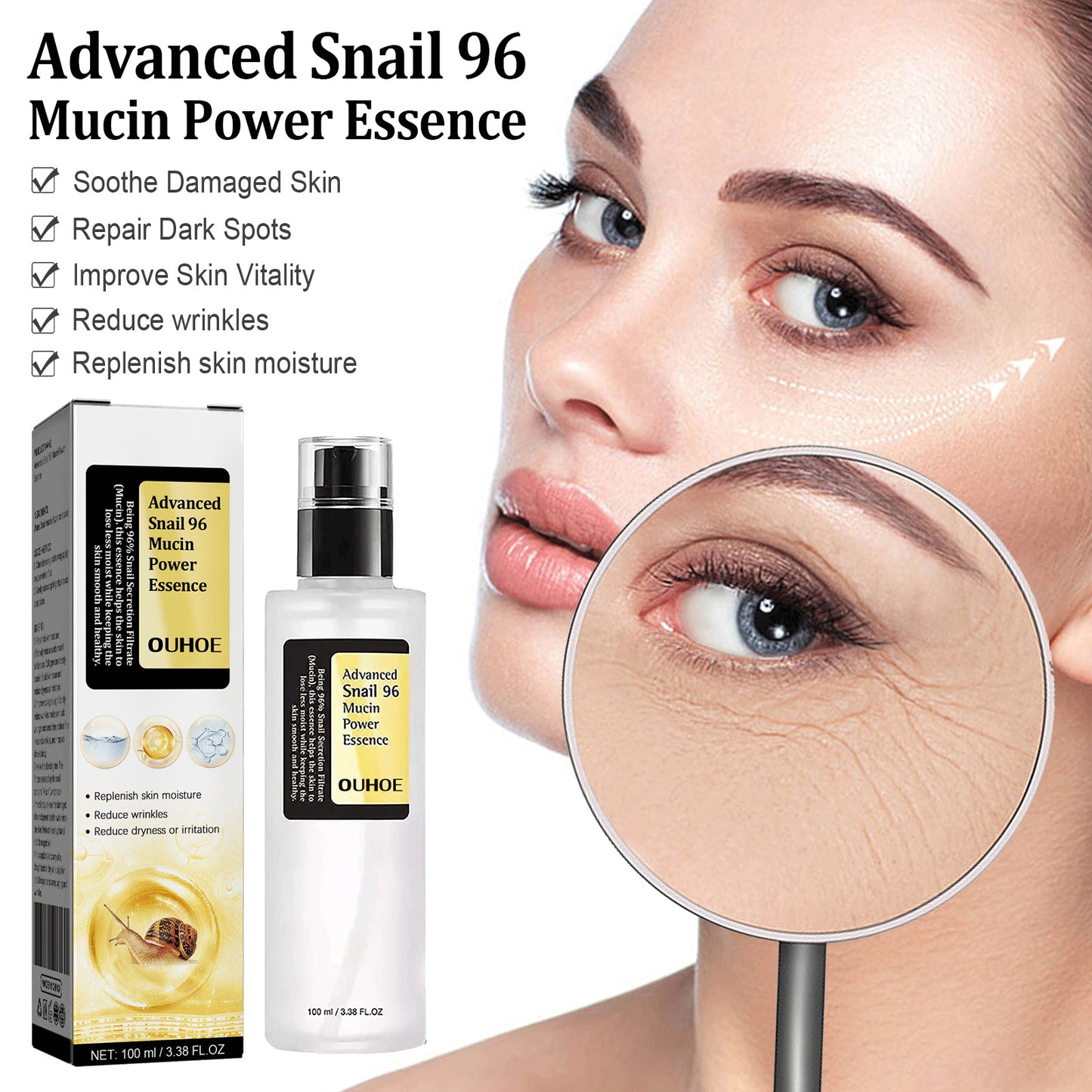 Snail Collagen Facial Serum – Hydrating & Anti-Aging Snail Mucin Face Serum