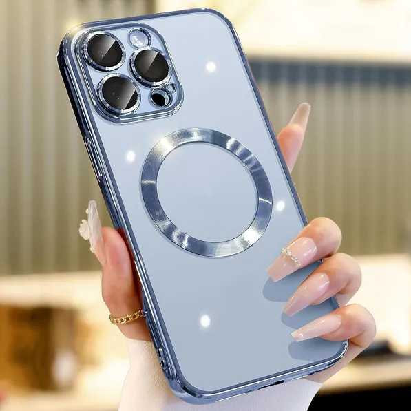 For 14 13 12 11 Pro Max Case Mag Safe Magnetic Camera Lens Cover
