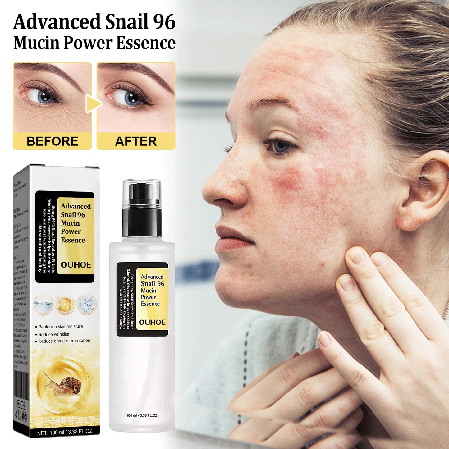 Snail Collagen Facial Serum – Hydrating & Anti-Aging Snail Mucin Face Serum