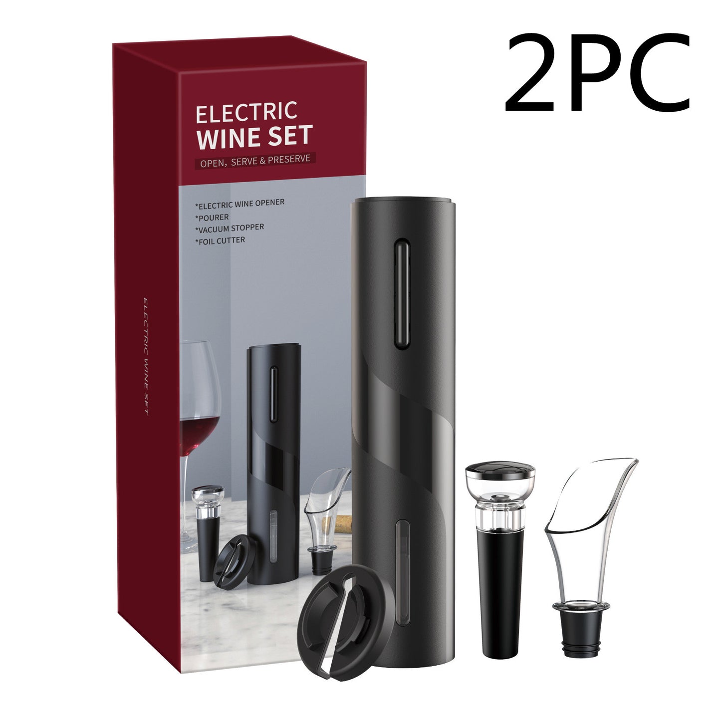 The Effortless Pour™ – Electric Wine Opening Set