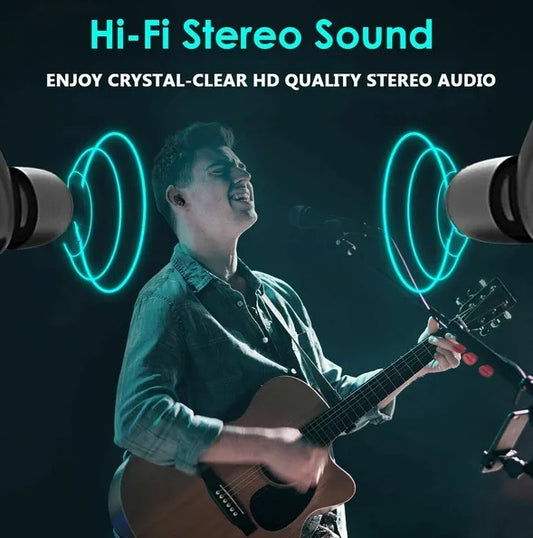TWS Wireless Earbuds Bluetooth 5.1 Headphones - IPX7 Waterproof Sports Earphones with Noise Cancelling Mic, Deep Bass Hi-Fi Stereo & 24H Playtime Charging Case